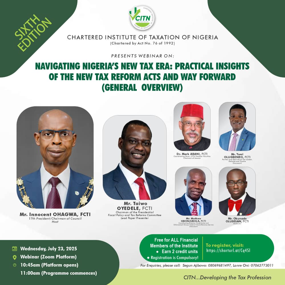Navigating Nigeriaâ€™s New Tax Era: Practical Insights of the New Tax Reform Acts and Way Forward (General Overview)