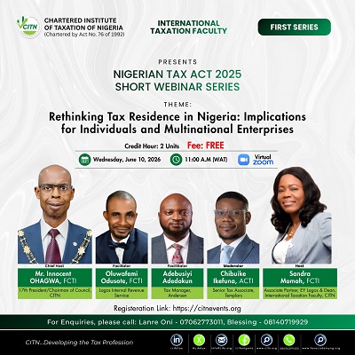 Rethinking Tax Residence in Nigeria: Implications for Individuals and Multinational Enterprises