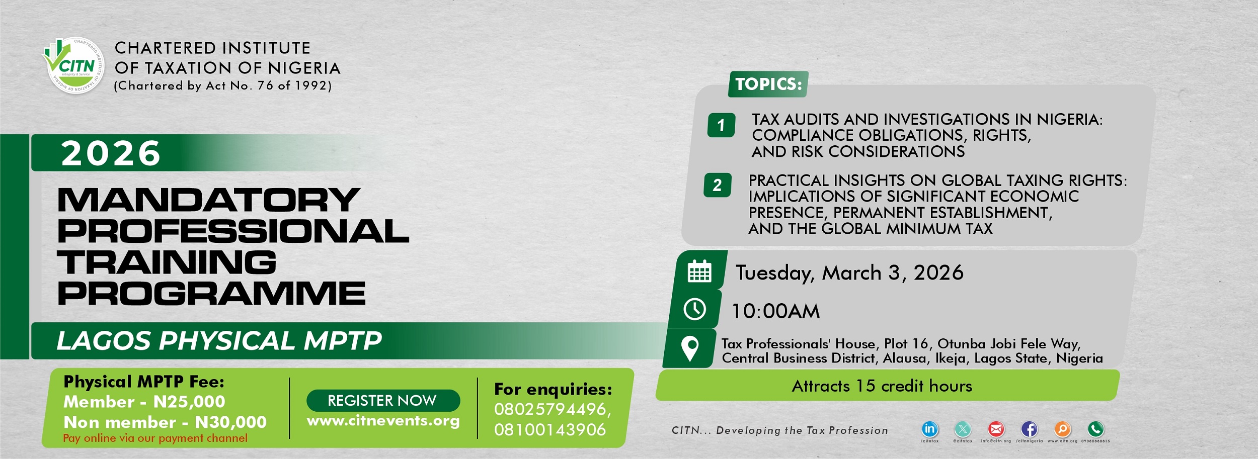 2026 LAGOS PHYSICAL MPTP